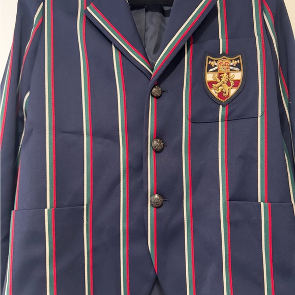 Striped Blazer with Crest - Picture 5 of 7
